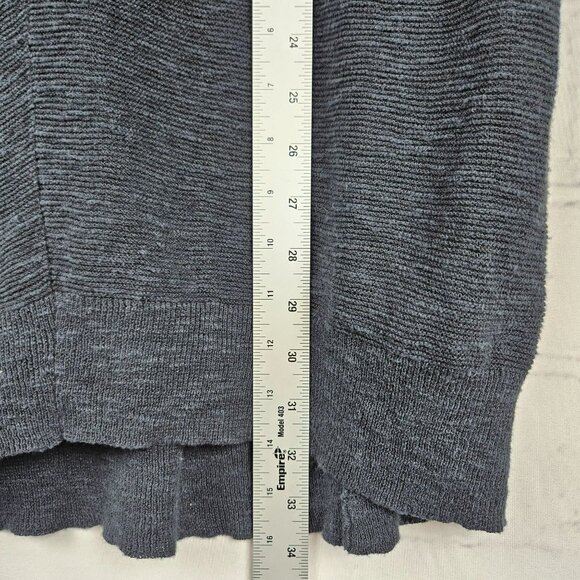 Eileen Fisher Sweater Top Womens L Linen Cotton Blend V Neck Short Sleeve Staple - Picture 8 of 11